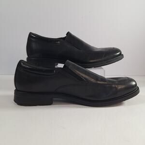 Rockport Men's 10.5 Black Leather Loafer Slip-on Comfort Dress & Workwear Shoes